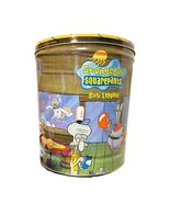 SpongeBob Potato Chip Tin with Lid Viacom 2004 Vintage Large Metal Can 1... - £43.03 GBP