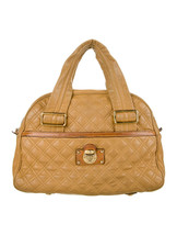 Marc Jacobs Tan Quilted Leather Satchel Bag - £43.58 GBP
