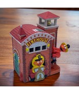 Vtg Sesame Street Firehouse Lamp Nightlight With Fireman Ernie And Elmo ... - £26.33 GBP