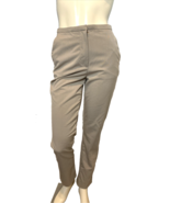 H&amp;M Khaki Flat Front Mid Rise Pants Size 4 - $405.05 MXN