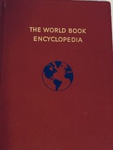 The World Book Encyclopedia F Volume 6 Hardcover 1955 Vintage Edition Red &amp; Blue - £9.72 GBP