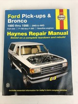 FORD PICK-UPS &amp; BRONCO 1980 thru 1996 2WD &amp; 4WD Haynes Repair Manual - LOOK - $20.89