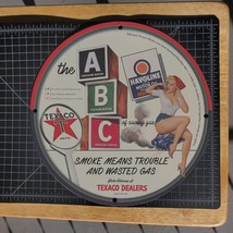 Vintage 1943 Texaco Havoline Motor Oil Porcelain Gas &amp; Oil Metal Sign - $125.00