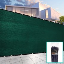 5&#39; x 50&#39; Green Fence Privacy Screen Custom with Bindings Heavy Duty for Gardens  - £84.28 GBP