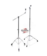 Cymbal Boom Stand &amp; Straight Cymbal Stand Combo (Pack of 2) by GRIFFIN -... - $64.95