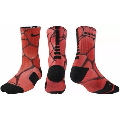 Vtg Rare 2014 NIKE ELITE DIGITAL INK LEBRON CREW Heart of a Lion SOCKS M... - $34.60