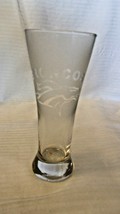Denver Broncos Frosted &amp; Clear Pilsner Beer Glass 8 Ounce 7.25&quot; Tall - £23.92 GBP