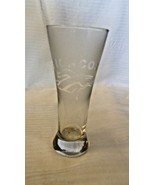 Denver Broncos Frosted &amp; Clear Pilsner Beer Glass 8 Ounce 7.25&quot; Tall - £23.59 GBP