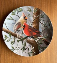 Edwin M Knowles The Cardinal By Kevin Daniel Birds Collectors Plate - £15.73 GBP