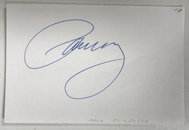 Paul Guilfoyle Signed Autographed 4x6 Index Card - $15.00