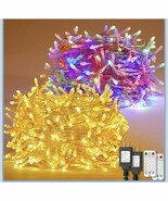 2 Pack 360FT 1000 LED Lights，Extra-Long Outdoor Indoor Plug in Multi Fun... - $39.59
