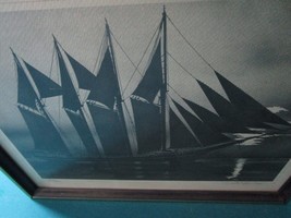 Jack Tulling Lithograph &quot;Black Ship&quot;, Framed 19/20 Signed In Pencil - £67.83 GBP