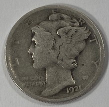1921 10C Mercury Dime in Very Good Condition, Complete Wheels &amp; 4-Digit ... - $1,955.89 MXN