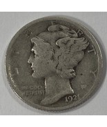 1921 10C Mercury Dime in Very Good Condition, Complete Wheels &amp; 4-Digit ... - $105.49