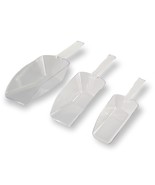 3 Piece Nesting Clear Plastic Kitchen Scoop Set - Perfect For Cereal, Oa... - £12.57 GBP