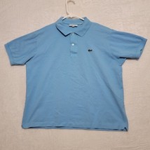 Lacoste Mens Polo Shirt Size XL Classic Fit Blue Cotton Short Sleeve Golf  - £17.56 GBP