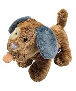 Manhattan Toy Plush Dog Brown Blue Ears Stuffed Animal Toy Vintage 2004 Y2K - $148.50