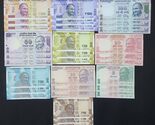India Lote De 30 Notas En Conjunto 10 Diferente Issues Billetes Cada 3 N... - $35.32