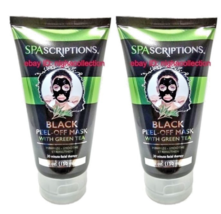 2 x SPAscriptions Black Peel-Off Mask w/ Green Tea Minimize Smoothe Seal... - $405.33 MXN