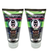 2 x SPAscriptions Black Peel-Off Mask w/ Green Tea Minimize Smoothe Seal... - $401.79 MXN
