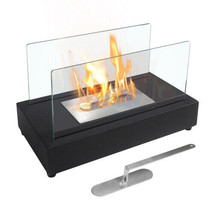 Rectangle Tabletop Bio Ethanol Fireplace Indoor Outdoor,Portable Table Top - £54.01 GBP