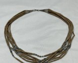 Wooden Beaded Choker Necklace Southwest Estate Jewelry Find Native Ameri... - $9.89