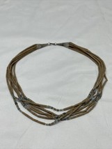Wooden Beaded Choker Necklace Southwest Estate Jewelry Find Native American KG - £7.75 GBP