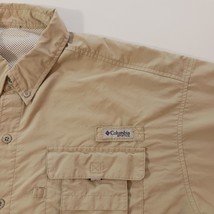Columbia PFG FM7048 Bahama II Mens Fishing Shirt Tan Vented Omni Shade Chest 55" image 4
