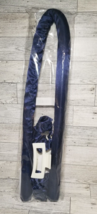 No Heat Sleep Curling Iron Rod Headband Heatless Curls Satin Hair Roller BLUE - £5.65 GBP