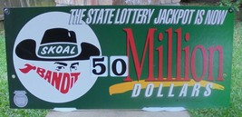 1991 Rare Bandit Lottery SIGN-NEW/UNUSED 30X13.5&quot;-2-SIDED C219 - £56.77 GBP