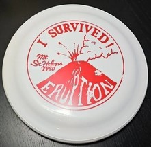 Vintage 1980s Souvenir Frisbee Disc I Survived Mt St Helens Eruption Mad... - $39.59