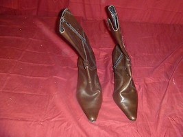 WOMENS L.E.I. LEI FASHIONABLE BROWN DESIGNER BOOTS SIZE 7.5 / 7 1/2 - £19.06 GBP