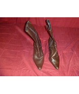 WOMENS L.E.I. LEI FASHIONABLE BROWN DESIGNER BOOTS SIZE 7.5 / 7 1/2 - $17.41
