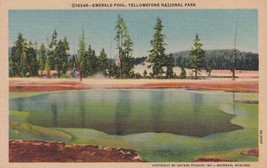 Emerald Pool Yellowstone National Park Wyoming WY Postcard A05 - £2.34 GBP