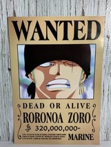 Wanted Dead Or Alive Roronoa Zoro Law Marine Anime Poster One Piece Manga Series - £15.25 GBP