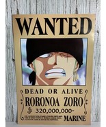 Wanted Dead Or Alive Roronoa Zoro Law Marine Anime Poster One Piece Mang... - £15.15 GBP