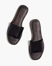 Madewell The Boardwalk Post Slide Sandal in Black Leather Size 9.5 NEW! - £29.97 GBP