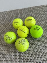 6 Assorted Yellow/Green Good Golf Balls XXIO &amp; Others - $3.95