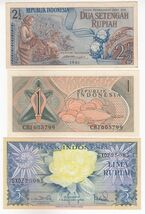 Indonésie, Ensemble 3,Tout Différent Denomination, Old Émission En UNC - $17.66