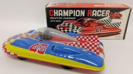 1960&#39;s HAJI (Japan) Tin Fricton CHAMPION RACER #3126 Fiat Abarth Space C... - £359.71 GBP