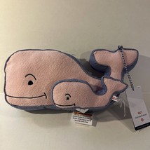 NWT Vineyard Vines Target Whale Plush And Rattle Set Pink Blue Gingham NEW - £18.83 GBP