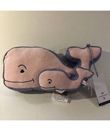 NWT Vineyard Vines Target Whale Plush And Rattle Set Pink Blue Gingham NEW - £18.80 GBP