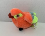 MS Toy Mountain Service Corp small vintage plush pink red bird neon yell... - $9.89