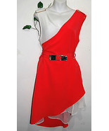 Gil Santucci Red White Casual Club Wear Women&#39;s Italian Dress Size US L ... - £73.09 GBP