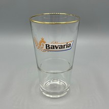 Bavaria Brewery Gold-Rimmed 12 Oz. Beer Glass Netherlands Royal Swinkels... - $9.89