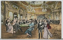 France Casino de MONTE CARLO Salle Schmitt Table de Toulette Postcard L15 - $13.99