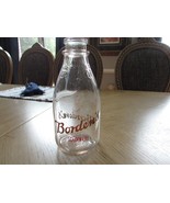 Borden&#39;s Golden Crest Glass Milk Bottle Quart Owens Illinois BB48 Duraglas - $39.17 CAD