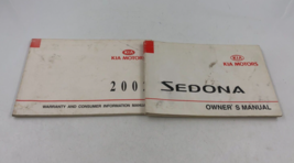 2002 Kia Sedona Owners Manual Set OEM M01B31056 - £21.23 GBP