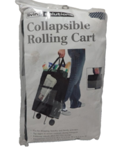 Collapsible Rolling Cart Foldable Laundry Activities Living Solutions - £23.97 GBP