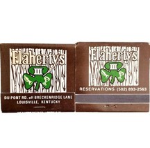 Flaherty&#39;s 3 Irish Restaurant Vintage Matchbook Kentucky Unstruck Lot Of... - $39.99